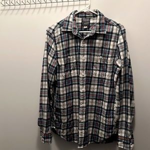 J Crew Plaid Long sleeved button up shirt